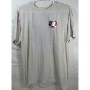 NWT Men's Cody James Liberty & Justice For All Patriotic Flag T-Shirt‎ Tan XL